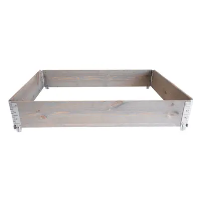 UPYARD Dřevěný vyvýšený záhon GardenBox ECO, šedá, 120 x 80 x 19,5 cm