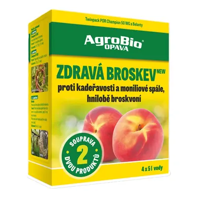 AgroBio Souprava k ošetření broskvoní Zdravá broskev NEW, 2x20 g + 18 ml