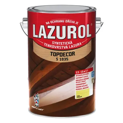 Lazurol Topdecor S1035 lazura kaštan 4,5 l