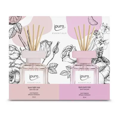 Ipuro Aroma difuzér Essentials Set Light & Pure Rose 2 x 50 ml