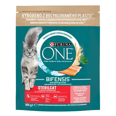 Purina One Granule pro kočky Sterilcat Bifensis losos 800 g