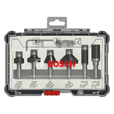 Bosch Sada fréz s 8 mm vřetenem Trim&Edging, 6 ks