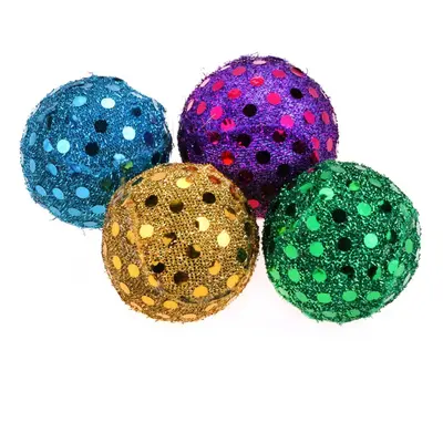 Olala Pets Míček Disco třpytky 4 cm, 4 ks