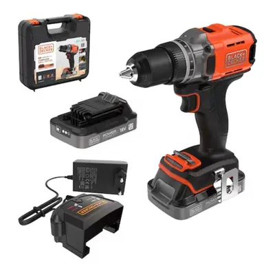 Black & Decker Aku šroubovák BCD382D2XK-QW, 18 V, sada 2x Aku