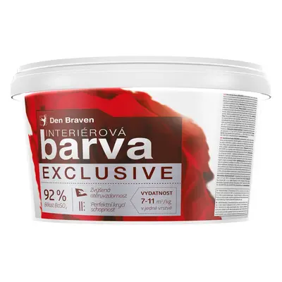 Den Braven Interiérová barva EXCLUSIVE bílá 15 kg