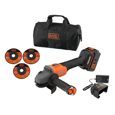 Black+Decker Aku úhlová bruska BCG6L8F1S-QW (1x4,0Ah)