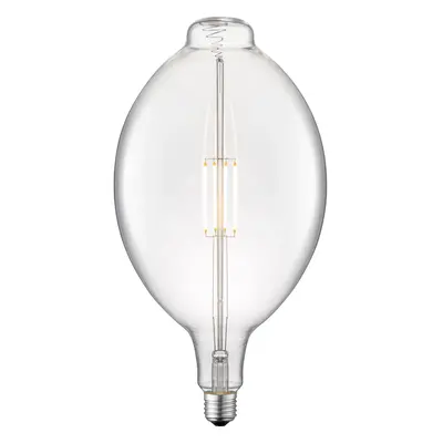 Just Light. Filam. LED žárovka E27, 420lm, 2700K, 4W, čiré sklo, pr. 18 cm