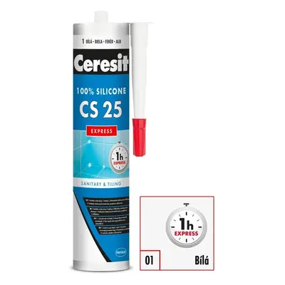 CERESIT Sanitární silikon CS 25 Express bílý 280 ml