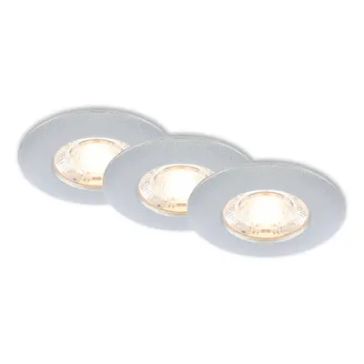 Briloner Vestavné bodové svítidlo LED 3,6W 350lm 3000K chrom pr. 65 x 25 mm, 3ks