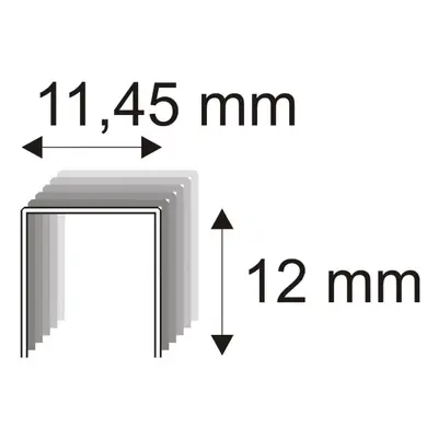 RON Spony čalounické 530/12 BL, délka 11,45 x 12 mm, 1000 ks