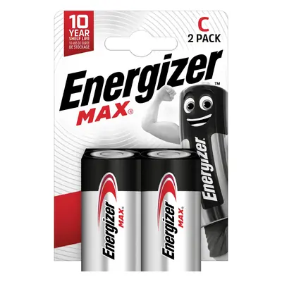 Energizer MAX Alkalická baterie Baby C, 1,5 V, 2 ks