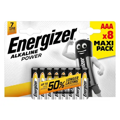 Energizer ALKALINE POWER Alkalická baterie Micro AAA, 8 ks