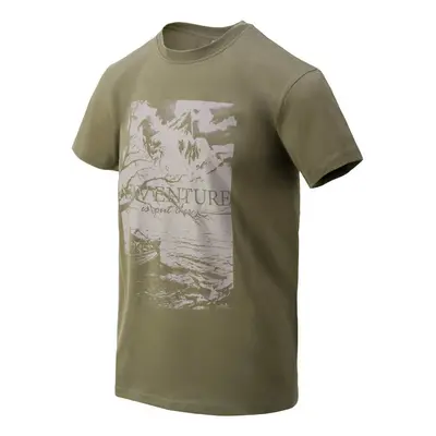 Helikon-Tex® Tričko Helikon T-Shirt (Adventure Is Out There) - Olive Green