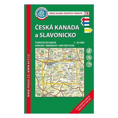 Trasa - KČT Turistická mapa - Česká Kanada, Slavonicko, 8. vydání, 2019