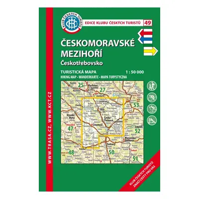 Trasa - KČT Turistická mapa - Českomoravské mezihoří, 6. vydání, 2017