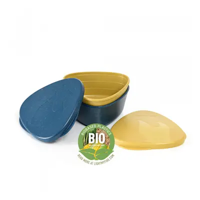 Light My Fire SnapBox O BIO 2-Pack mustyyellow / hazy blue