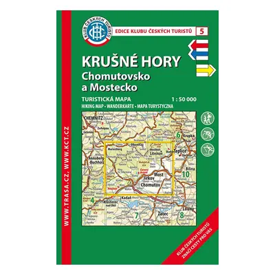 Trasa - KČT Turistická mapa - Krušné hory - Chomutovsko 6. vydání, 2020