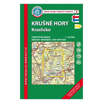 Trasa - KČT Turistická mapa - Krušné hory - Kraslicko 6. vydání, 2021