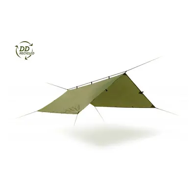 DD Hammocks Bivakovací celta / plachta Tarp 3x3m RECYKLOVATELNÁ - OLIVE