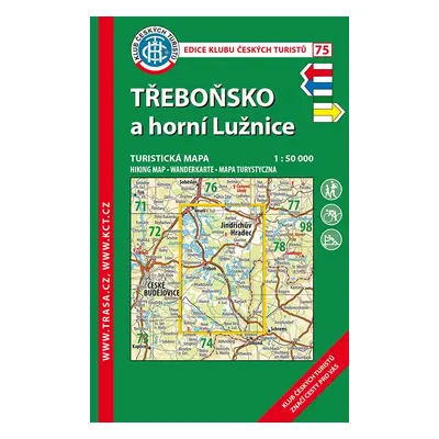 Trasa - KČT Turistická mapa - Třeboňsko, horní Lužnice, 9. vdání, 2018