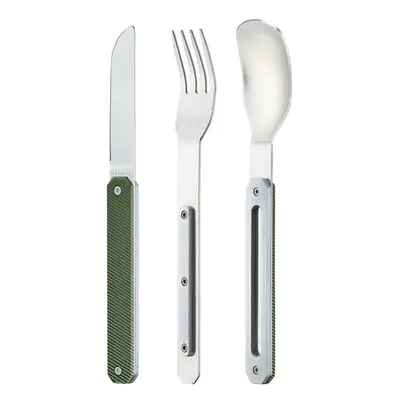 Akinod Příborová sada Magnetic Straight Cutlery 12H34 Mirror - Aluminium Khaki