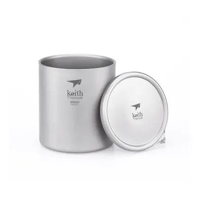 Keith Titanový thermo hrnek s víčkem Mug Double Wall 600 ml