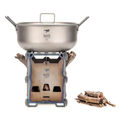 Keith Titanový dřívkáč / vařič Titanium Alloy Backpacking Wood Stove