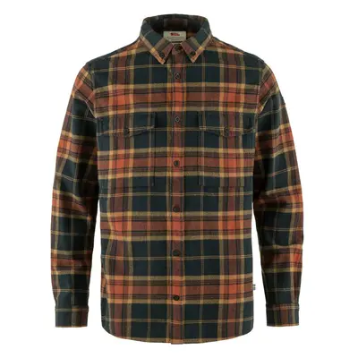 Fjällräven Košile Övik Twill Shirt M - Autumn Leaf-Dark Navy