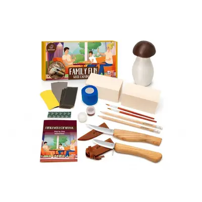 BeaverCraft Dárková vyřezávací sada DIY09 Rodina- Family Fun Carving Hobby Kit