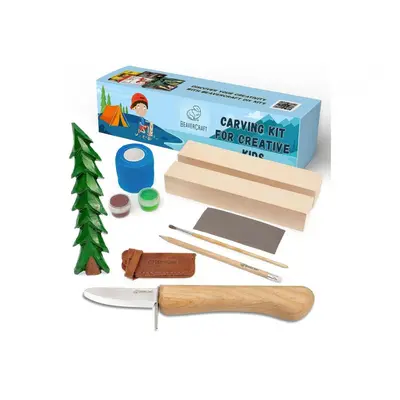 BeaverCraft Dárková vyřezávací sada DIY08 Smrk- Spruce Tree Carving Kit