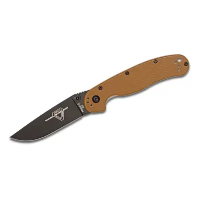 Ontario Knife Company - OKC Ontario RAT-2 Black Plain - Coyote Handle