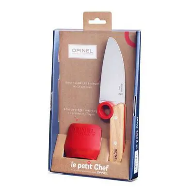 Opinel Dětský nůž + chránič prstů Le Petit Chef set