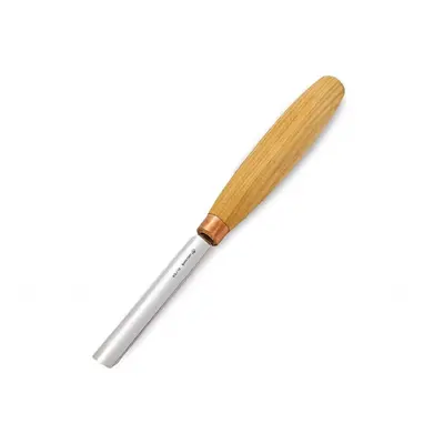 BeaverCraft Kompaktní řezbářské dláto K5/12 - Compact straight rounded chisel - Sweep No.5