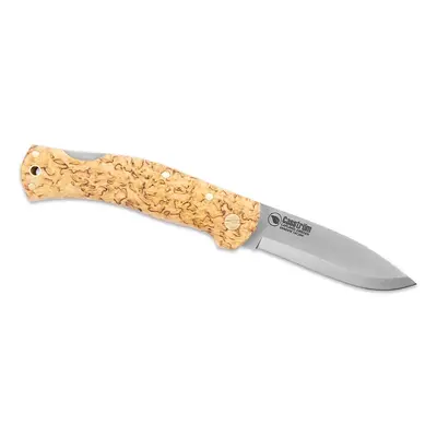 Casström Zavírací nůž Lars Fält Lock Back Folding Knife - 14C28N - Curly Birch