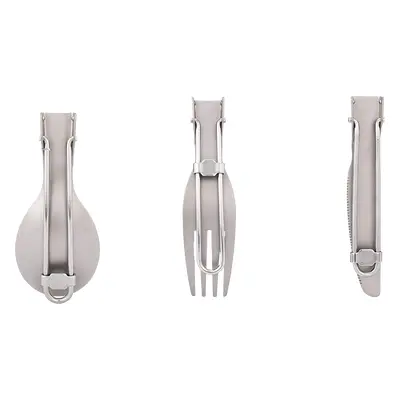 Keith Sada titanového příboru 3-piece Folding Cutlery Set Ti5300