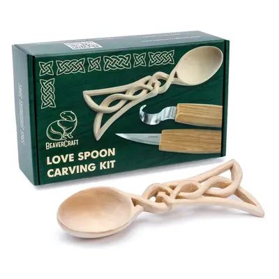 BeaverCraft Dárková vyřezávací sada DIY04 Keltská lžíce - Celt Spoon Carving Hobby Kit