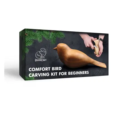 BeaverCraft Dárková vyřezávací sada DIY01 Ptáček - Comfort Bird Carving Kit