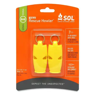 S.O.L. Survive Outdoors Longer Píšťalka S.O.L. Rescue Howler - 2 ks