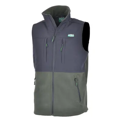 Ridgeline Vesta Men's Hybrid Fleece Vest - Olive/Black