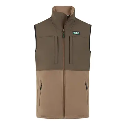 Ridgeline Vesta Men's Hybrid Fleece Vest - Light Bark