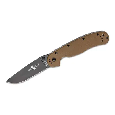 Ontario Knife Company - OKC Ontario RAT-1 Black Plain - Coyote Handle