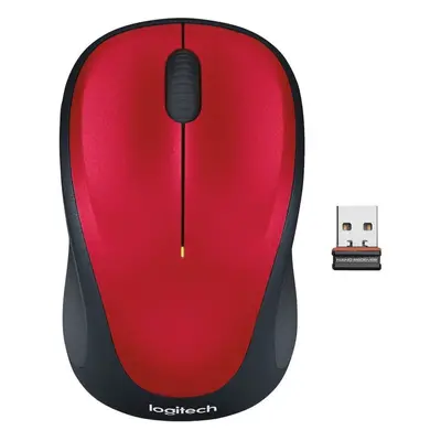 Myš Logitech Wireless Mouse M235 červená