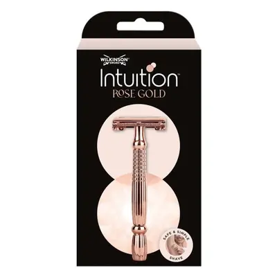 Dámská holítka WILKINSON Intuition Double Edge Rose Gold Razor dámský kovový strojek Classic + 1