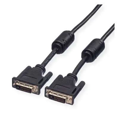 Roline DVI kabel, DVI-D(M) - DVI-D(M), dual link, s ferity, 3m