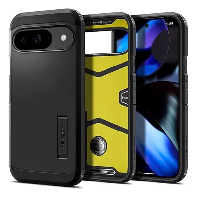 Kryt na mobil Spigen Tough Armor Black Google Pixel 9 Pro/Pixel 9