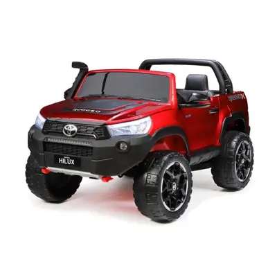 Dětské elektrické auto Toyota Hilux Rugged-X s 2.4G, 24V, dvoumístná, vínová metalíza