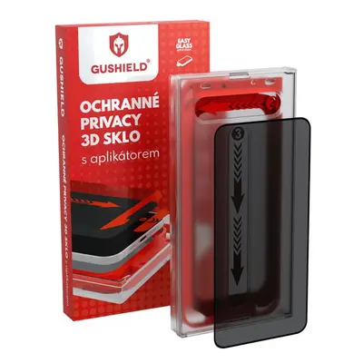 Gushield Ochranné privacy 3D sklo s aplikátorem iPhone 7 / 8 SE 2020/22 GUGP001 (zatmavující)