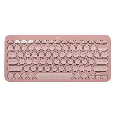 Klávesnice Logitech Pebble Keyboard 2 K380s, Rose - US INTL