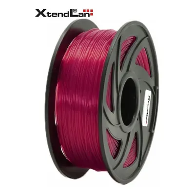 XtendLAN PETG filament 1,75mm průhledný červený 1kg