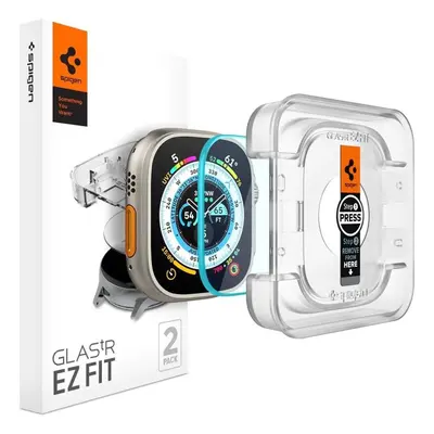 Ochranné sklo Spigen Glass EZ Fit 2 Pack Apple Watch Ultra 2/Ultra 49mm